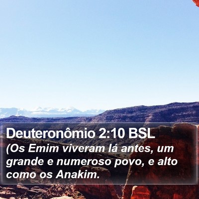 Deuteronômio 2:10 BSL Bible Verse Image