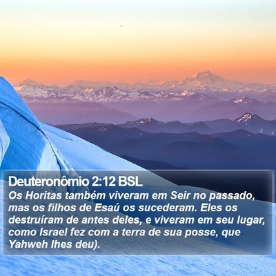 Deuteronômio 2:12 BSL Bible Verse Image