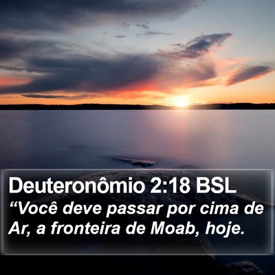 Deuteronômio 2:18 BSL Bible Verse Image
