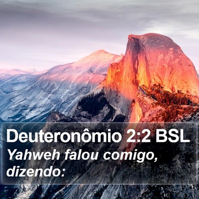 Deuteronômio 2:2 BSL Bible Verse Image