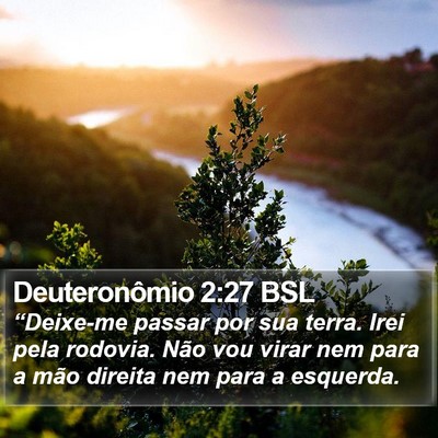Deuteronômio 2:27 BSL Bible Verse Image