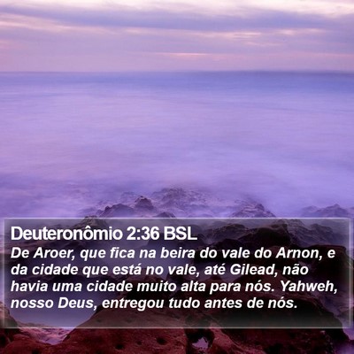 Deuteronômio 2:36 BSL Bible Verse Image