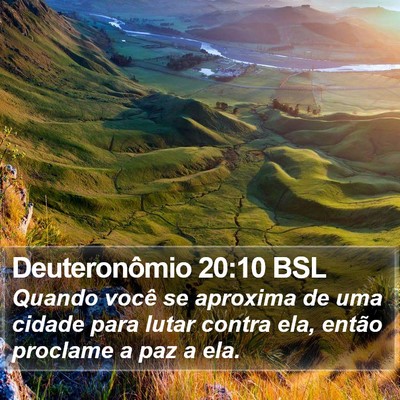Deuteronômio 20:10 BSL Bible Verse Image