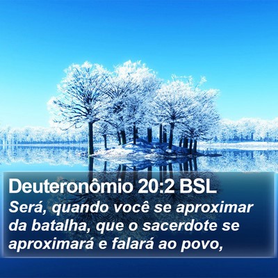 Deuteronômio 20:2 BSL Bible Verse Image