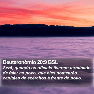 Deuteronômio 20:9 BSL Bible Verse Image