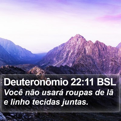 Deuteronômio 22:11 BSL Bible Verse Image