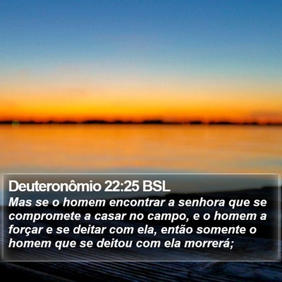 Deuteronômio 22:25 BSL Bible Verse Image