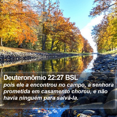 Deuteronômio 22:27 BSL Bible Verse Image