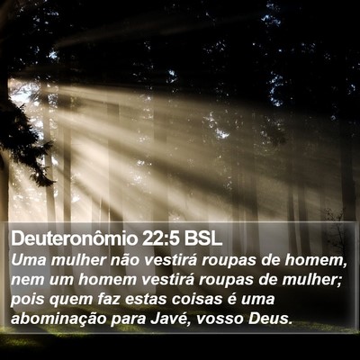 Deuteronômio 22:5 BSL Bible Verse Image