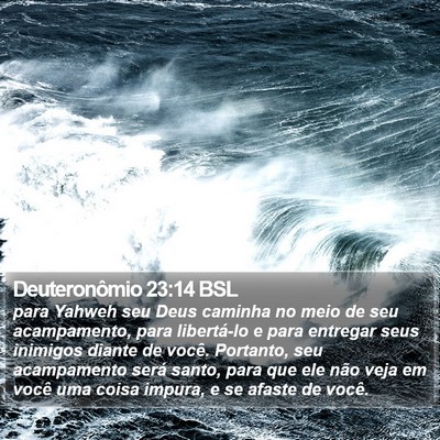 Deuteronômio 23:14 BSL Bible Verse Image