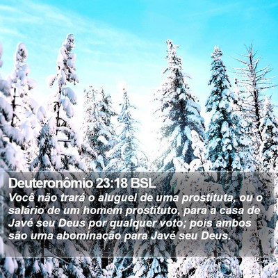 Deuteronômio 23:18 BSL Bible Verse Image