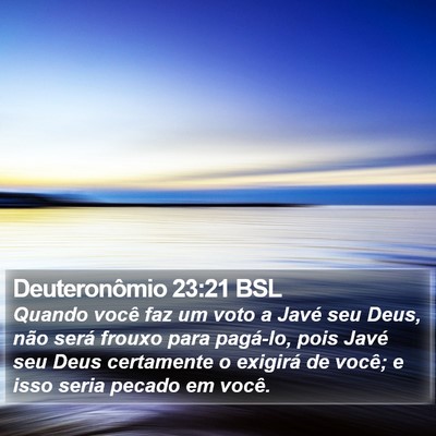 Deuteronômio 23:21 BSL Bible Verse Image