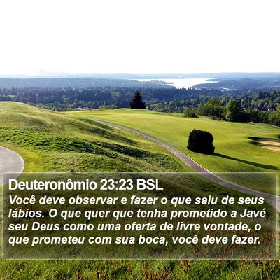 Deuteronômio 23:23 BSL Bible Verse Image