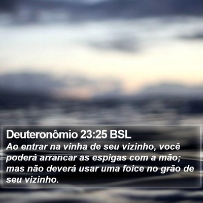 Deuteronômio 23:25 BSL Bible Verse Image