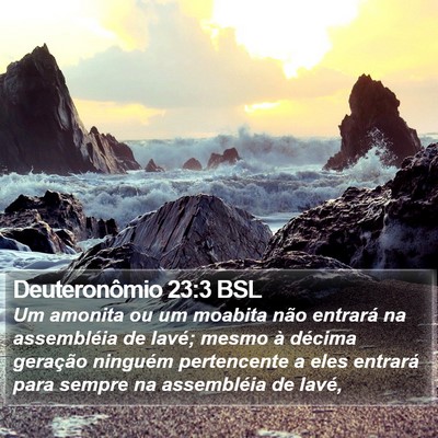 Deuteronômio 23:3 BSL Bible Verse Image