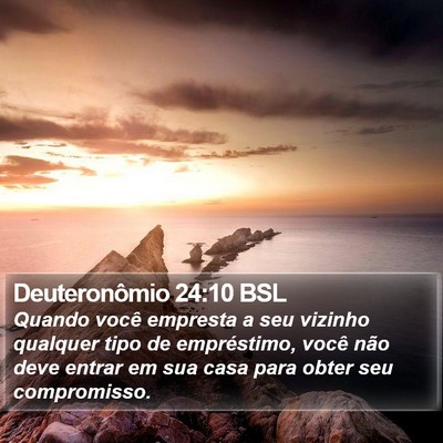 Deuteronômio 24:10 BSL Bible Verse Image