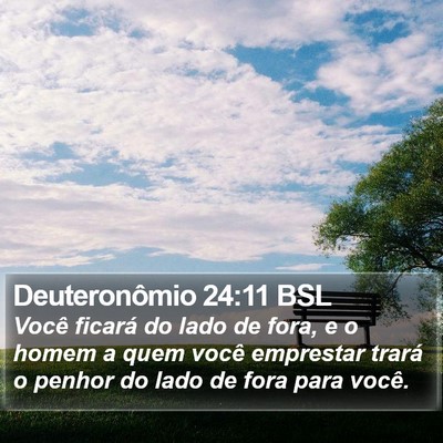 Deuteronômio 24:11 BSL Bible Verse Image