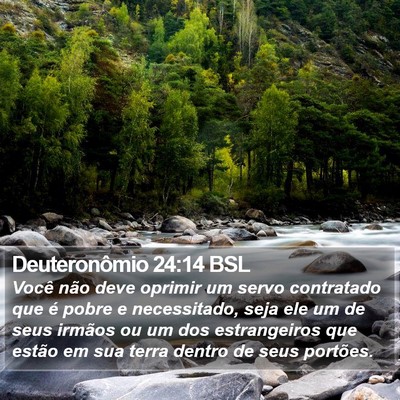 Deuteronômio 24:14 BSL Bible Verse Image