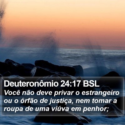 Deuteronômio 24:17 BSL Bible Verse Image