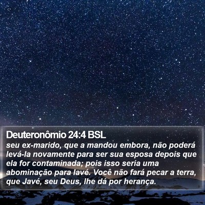 Deuteronômio 24:4 BSL Bible Verse Image