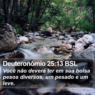Deuteronômio 25:13 BSL Bible Verse Image