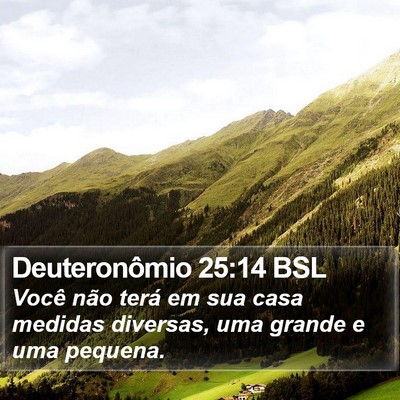 Deuteronômio 25:14 BSL Bible Verse Image