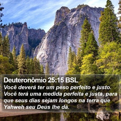 Deuteronômio 25:15 BSL Bible Verse Image