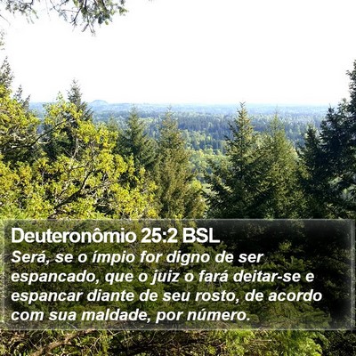 Deuteronômio 25:2 BSL Bible Verse Image