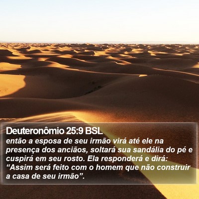 Deuteronômio 25:9 BSL Bible Verse Image