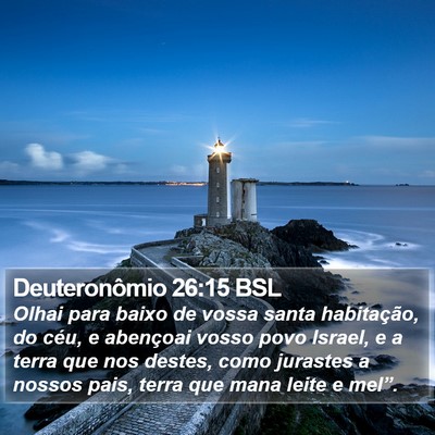 Deuteronômio 26:15 BSL Bible Verse Image