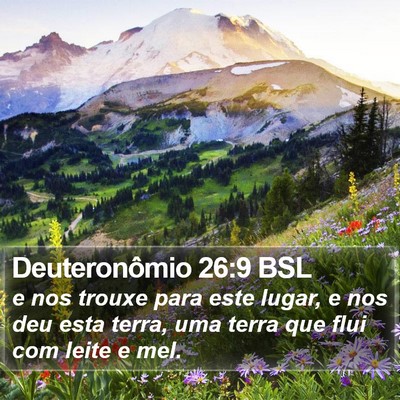 Deuteronômio 26:9 BSL Bible Verse Image