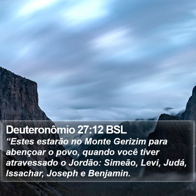 Deuteronômio 27:12 BSL Bible Verse Image