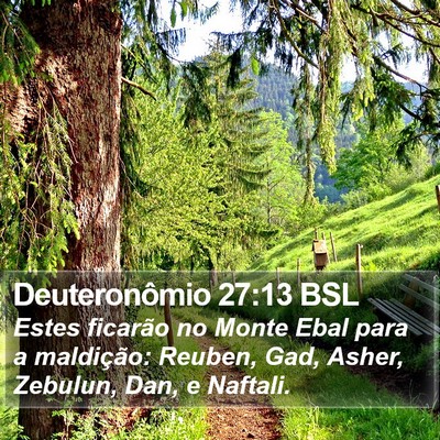 Deuteronômio 27:13 BSL Bible Verse Image