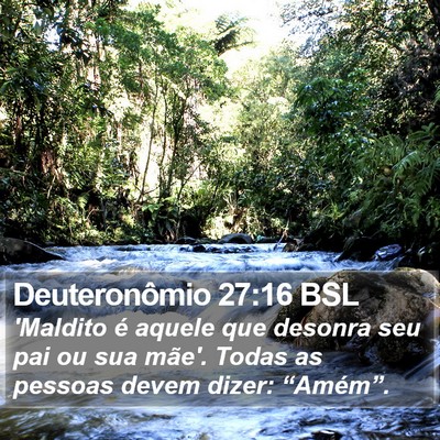 Deuteronômio 27:16 BSL Bible Verse Image