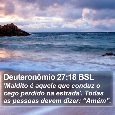 Deuteronômio 27:18 BSL Bible Verse Image