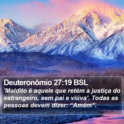 Deuteronômio 27:19 BSL Bible Verse Image
