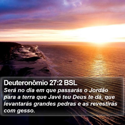 Deuteronômio 27:2 BSL Bible Verse Image