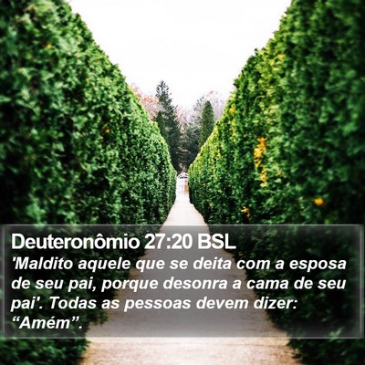 Deuteronômio 27:20 BSL Bible Verse Image
