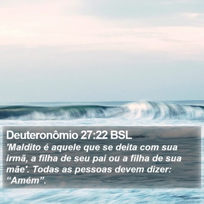 Deuteronômio 27:22 BSL Bible Verse Image