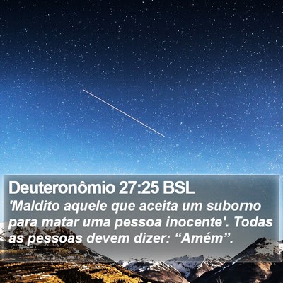 Deuteronômio 27:25 BSL Bible Verse Image