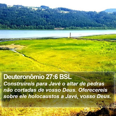Deuteronômio 27:6 BSL Bible Verse Image