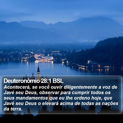Deuteronômio 28:1 BSL Bible Verse Image