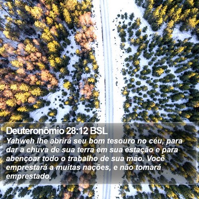 Deuteronômio 28:12 BSL Bible Verse Image