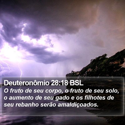 Deuteronômio 28:18 BSL Bible Verse Image