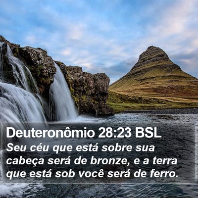 Deuteronômio 28:23 BSL Bible Verse Image