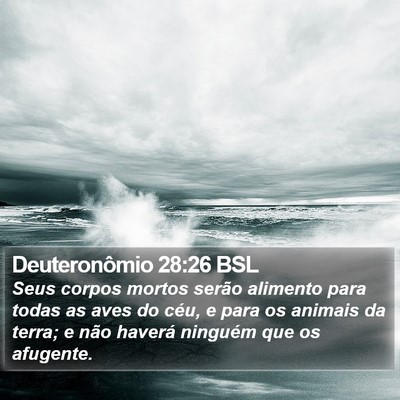 Deuteronômio 28:26 BSL Bible Verse Image