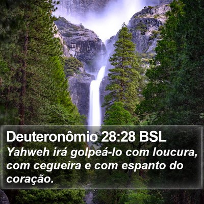 Deuteronômio 28:28 BSL Bible Verse Image