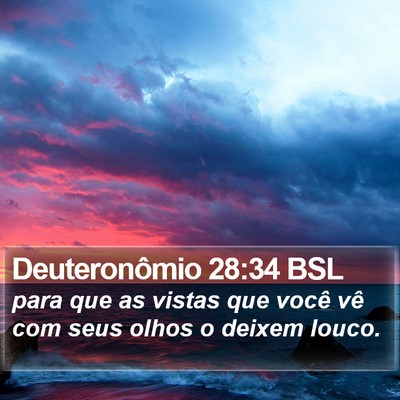 Deuteronômio 28:34 BSL Bible Verse Image