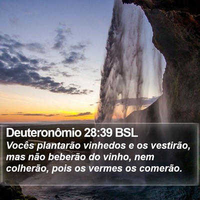 Deuteronômio 28:39 BSL Bible Verse Image