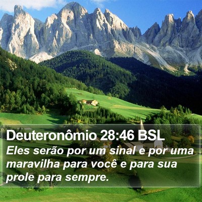 Deuteronômio 28:46 BSL Bible Verse Image